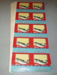 HUGE  Lot of 500 Old 1940's SALMON Can LABELS - 100 Uncut Sheets - FISH