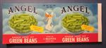  Lot of 100 Old 1950's - ANGEL Brand - CAN LABELS - GREEN BEANS
