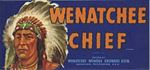 #ZLCA*030 - Wenatchee Chief - Fruit Crate Label
