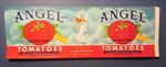  Lot of 100 Old 1950's - ANGEL Brand - TOMATOES - CAN LABELS 