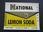  Lot of 100 Old Vintage 1950's NATIONAL - Lemon - SODA LABELS - N.J.