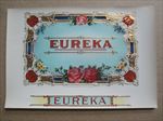  Old Antique - EUREKA - Inner CIGAR LABEL - Rose FLOWERS