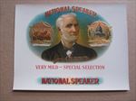  Old Antique - NATIONAL SPEAKER - Inner CIGAR LABEL - Joe Cannon