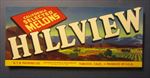  Lot of 100 Old 1940's - HILLVIEW MELONS Crate LABELS - Turlock CA.