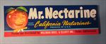  Lot of 100 Old Vintage - MR. NECTARINE - LABELS - Cutler CA. 