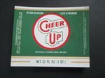  Lot of 100 Old - CHEER UP - Lemon Lime Soda LABELS - Detroit Mich 32oz