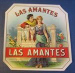  Old Antique - LAS AMANTES - Outer CIGAR LABEL