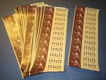 20 Strips of Old Vintage 1950's - B B BATS Chocolate TAFFY Wrappers - BASEBALL 