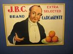 Old Vintage - J.B.C. Brand - Butler - Spanish Orange Crate LABEL 