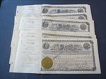 Lot of 5 Old 1926 - WESTERN UNION MINING Co - Stock Certificates - IDAHO