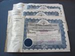 Lot of 5 Old 1925 - MARSH MINES CONSOLIDATED - Stock Certificates - Spokane WA.