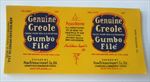  Lot of 5 Old Vintage - CREOLE Gumbo File - LABELS - NEW ORLEANS LA.