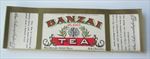  Lot of 5 Old Vintage - BANZAI - TEA - LABELS - New Orleans LA.