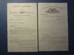 2 Old 1880's NEVADA Citizenship DOCUMENTS - Eureka Co. Certificate / Declaration