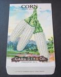 Old Vintage c.1910 - CARD SEED Co. - CORN - Black Mexican - SEED PACKET