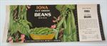 Old Vintage 1930's - IONA Cut Green Beans - Can LABEL - Great A&P Tea Co. - N.Y.