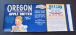 Old Vintage 1940's - OREGON Apple Butter - Can LABEL - Salem ORE.