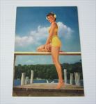 Old Vintage 1950's - PINUP - Bathing Beauty PRINT -  A Beauty