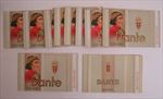 Lot of 10 Old Vintage DANTE Cigarillos - Tobacco BOXES / Package Sleeve - GRAY