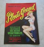  Lot of 25 Old Vintage - PLENTI GRAND - LABELS 