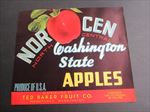 1940's - NOR CEN - Washington State APPLES - LABEL