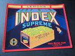Original Old Vintage - INDEX Supreme Brand - Lemon LABEL - La Habra CA.