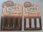 Lot of 5 Old Vintage - CHANDLER'S ASPIRIN - Store Display SIGNS - St. Louis MO.