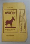 Old Vintage 1930's - ORPHAN BOY - Cardboard TOBACCO BOX - for 1 Dozen Packages