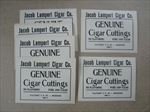 Lot of 25 Old Vintage 1930's - JACOB LAMPERT CIGAR Cuttings - LABELS 