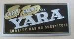 Old Vintage 1930's - YARA - Tobacco Store - Stand-up CARDBOARD DISPLAY SIGN 