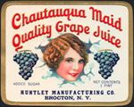 #ZBOT007 - Early Chautauqua Maid Quality Grape Juice Jar Label