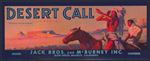 #ZLCA*008 - Scarce Desert Call Melon Crate Label with Indian Chief