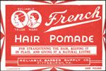 00#ZBOT218 - French Hair Pomade Jar Label - Deco Design