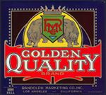 #ZLC433 - Golden Quality Orange Crate Label - Corner Bite