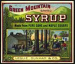 #ZBOT125 - Green Mountain Syrup Label with Mammy - Black Americana - Early Version