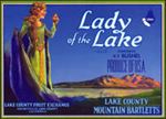 #ZLC282 - Lady of the Lake Bartletts Pear Crate Label