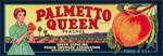 #ZLCA*060 - Palmetto Queen Peaches Crate Label