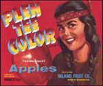 #ZLC268 - Plen Tee Color Apple Crate Label with Indian Maiden - Red Version