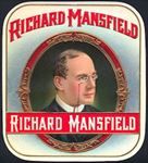 #ZLSC097 - Rare Richard Mansfield Cigar Label - Jack the Ripper Suspect