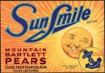 #ZLC461 - Sun Smile Mountain Bartlett Pears Crate Label