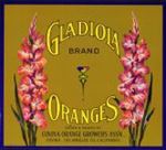 #ZLC074 - Gladiola Oranges Crate Label