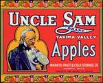 #ZLC083 - Uncle Sam Apple Crate Label - Red Version
