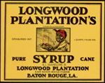 #ZLCA900 - Scarce Large Size Longwood Plantation Syrup Label