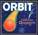 #ZLSH019 - Orbit California Oranges Crate Label - Exeter, CA