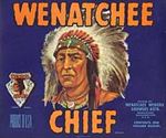 #ZLC001 - Wenatchee Chief Apple Crate Label