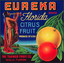 #ZLC418 - Eureka Florida Citrus Label - America...