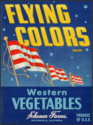 #ZLSH210 - Old Flying Colors Western Vegetables...