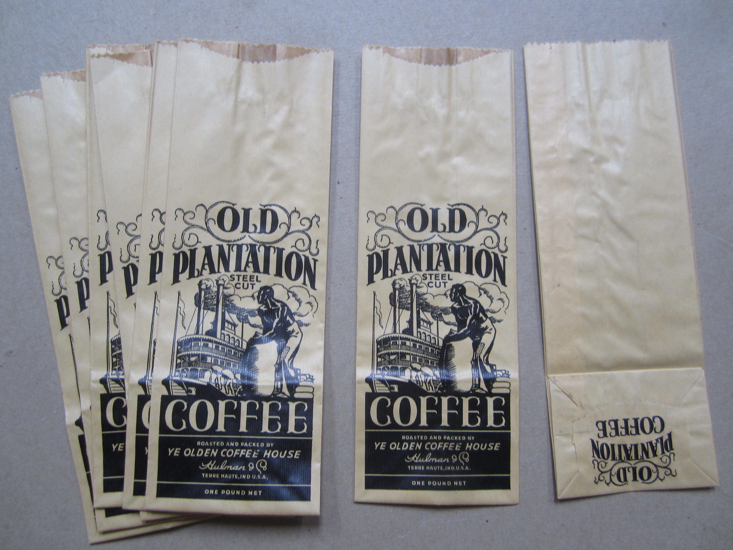 Lot of 10 Old Vintage - OLD PLANTATION - COFFE...